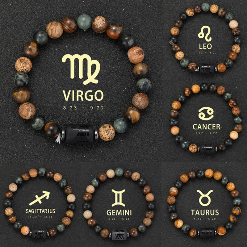 ZodiacStone Bracelet – Natural Crystal Horoscope Band  Your sign. Your energy. Your story.