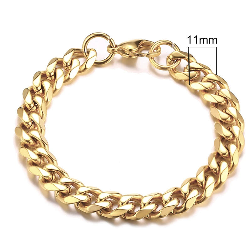 Curb Core Bracelet – Stainless Steel Cuban Link  Solid build. Clean style. Everyday power.