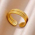 Ever Gold Ring – 316L Stainless Steel Band  Timeless shine. Lasting quality. Made to stay.