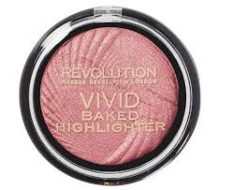 Vivid Baked Highlighter - Rose Gold lights
