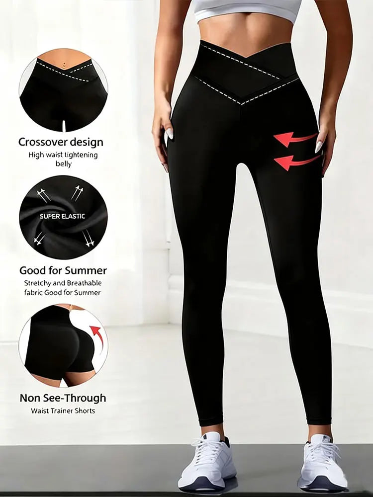 Cross Flex Yoga Pants – High-Waist Sculpt Fit  Flattering design. Maximum comfort. Everyday performance.