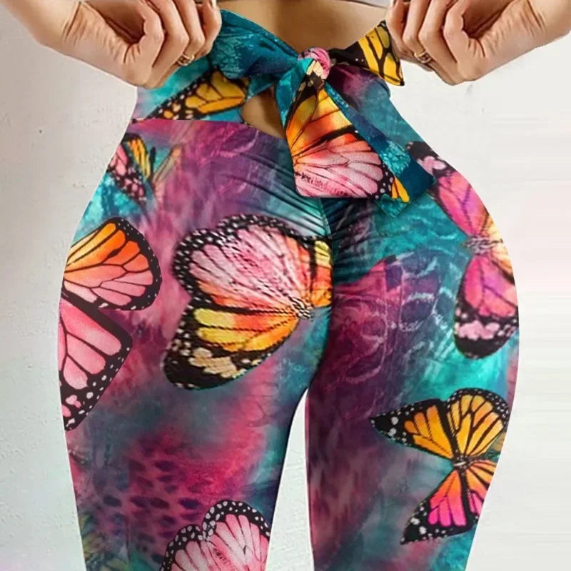 ButterflySculpt Leggings – High-Waist Bowknot Fit  Cute details. Sculpted shape. Confident movement.