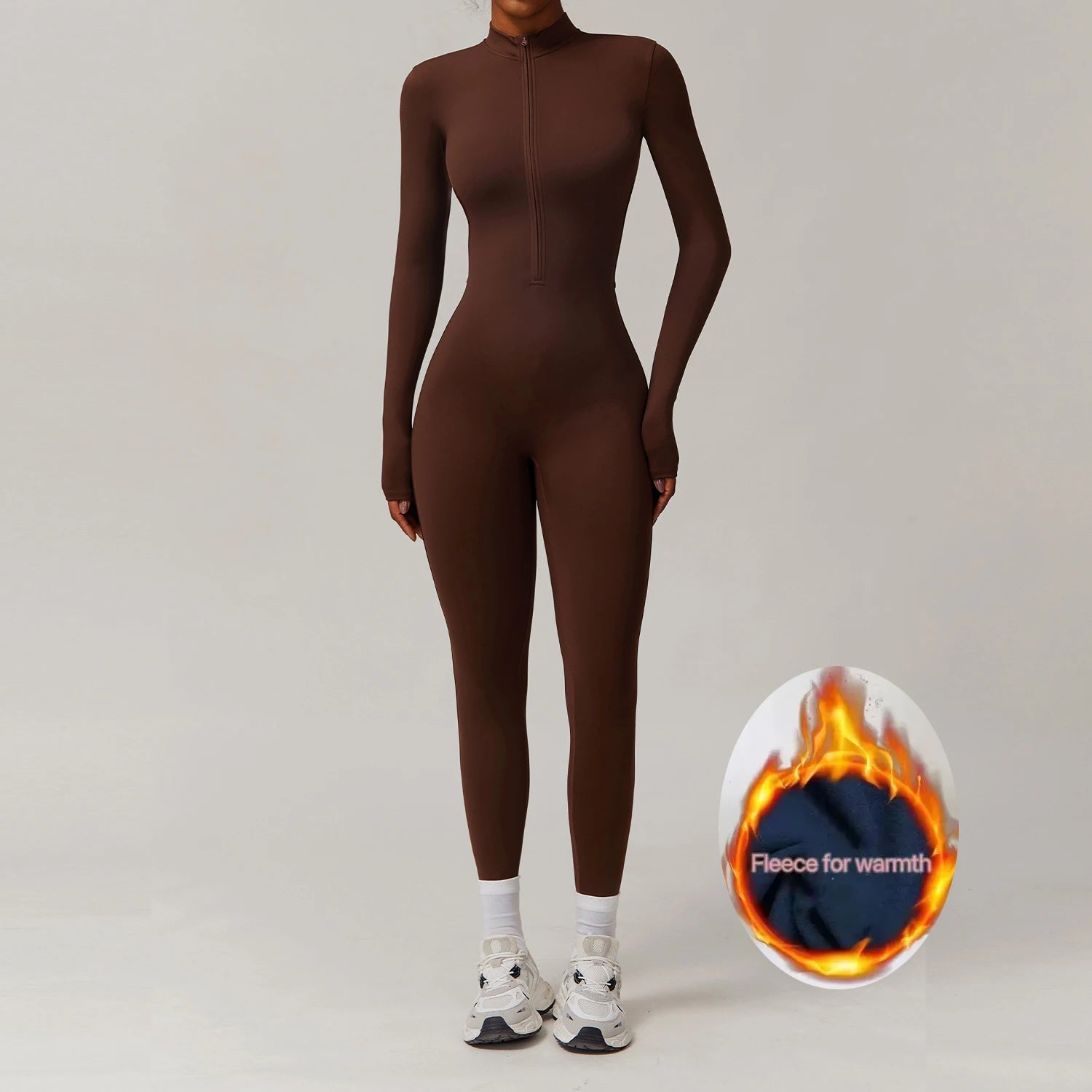 Therma Flex Jumpsuit – Long Sleeve Sculpt Active Suit  Warm coverage. Sleek fit. Total performance.