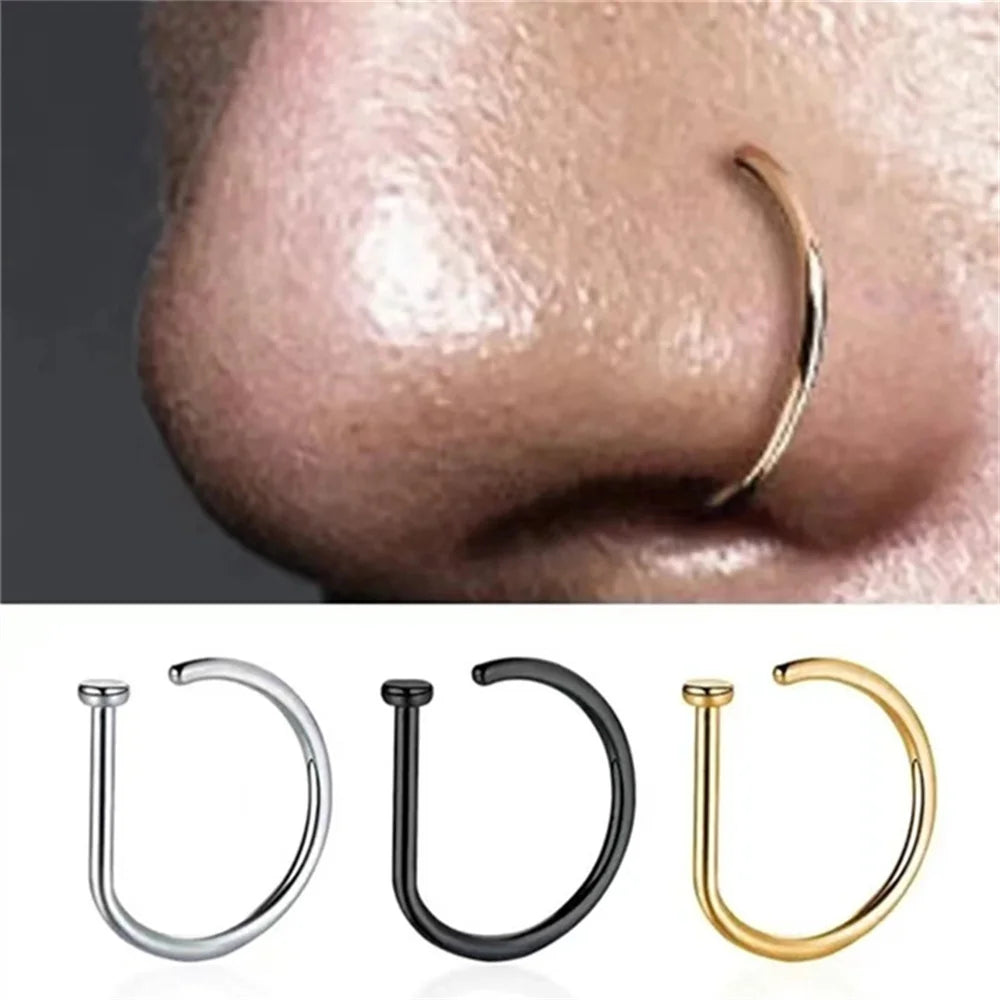 EdgeClip Nose Ring – Non-Piercing Septum Jewelry  No piercing. Bold style. Instant attitude.