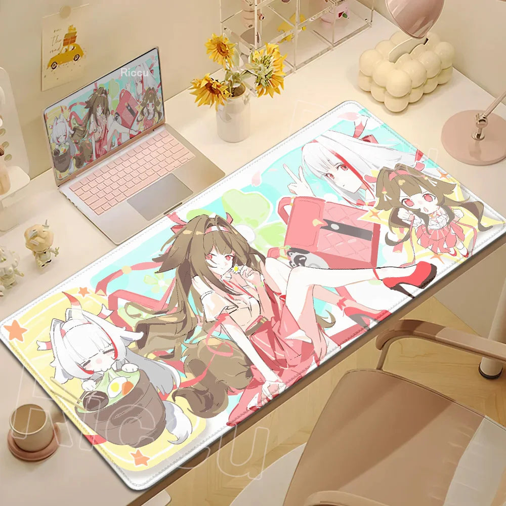 Anime Cute Ye Shunguang Mouse Pad Girl Zenless Zone Zero ZZZ Game Non-slip Mousepad XXL Keyboard Desk Mat 900x400mm Big Mice Mat