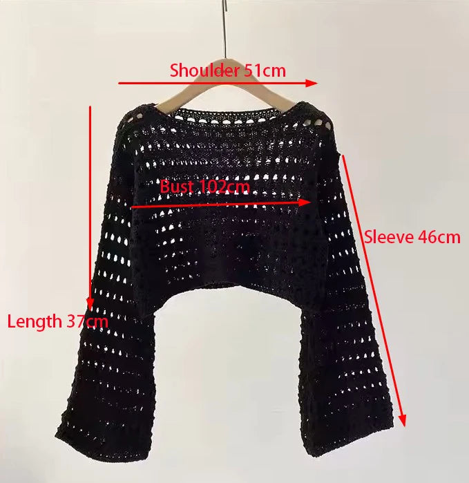 Boho Wave Crochet Top – Knit Beach Cover-Up  Free spirit. Light layers. Beach-ready style.