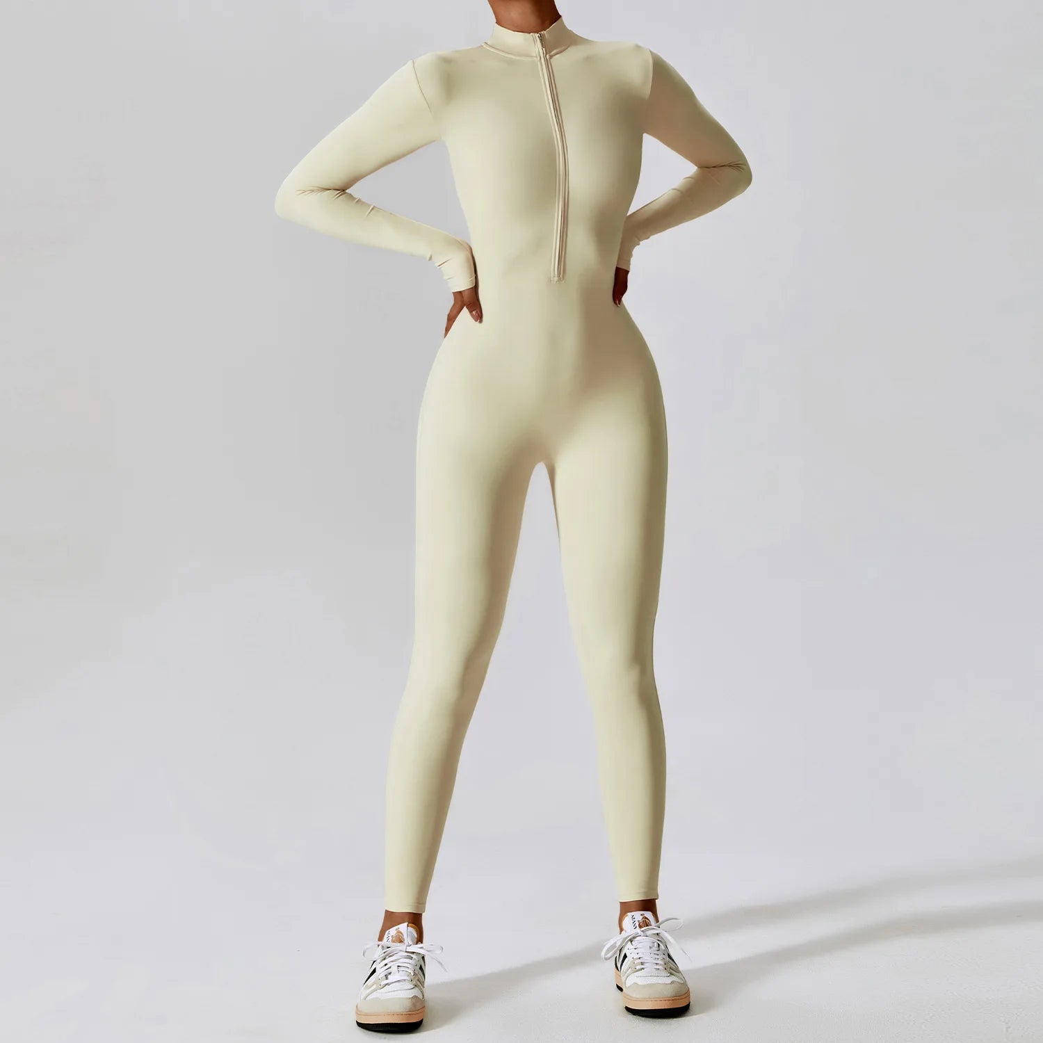 Therma Flex Jumpsuit – Long Sleeve Sculpt Active Suit  Warm coverage. Sleek fit. Total performance.