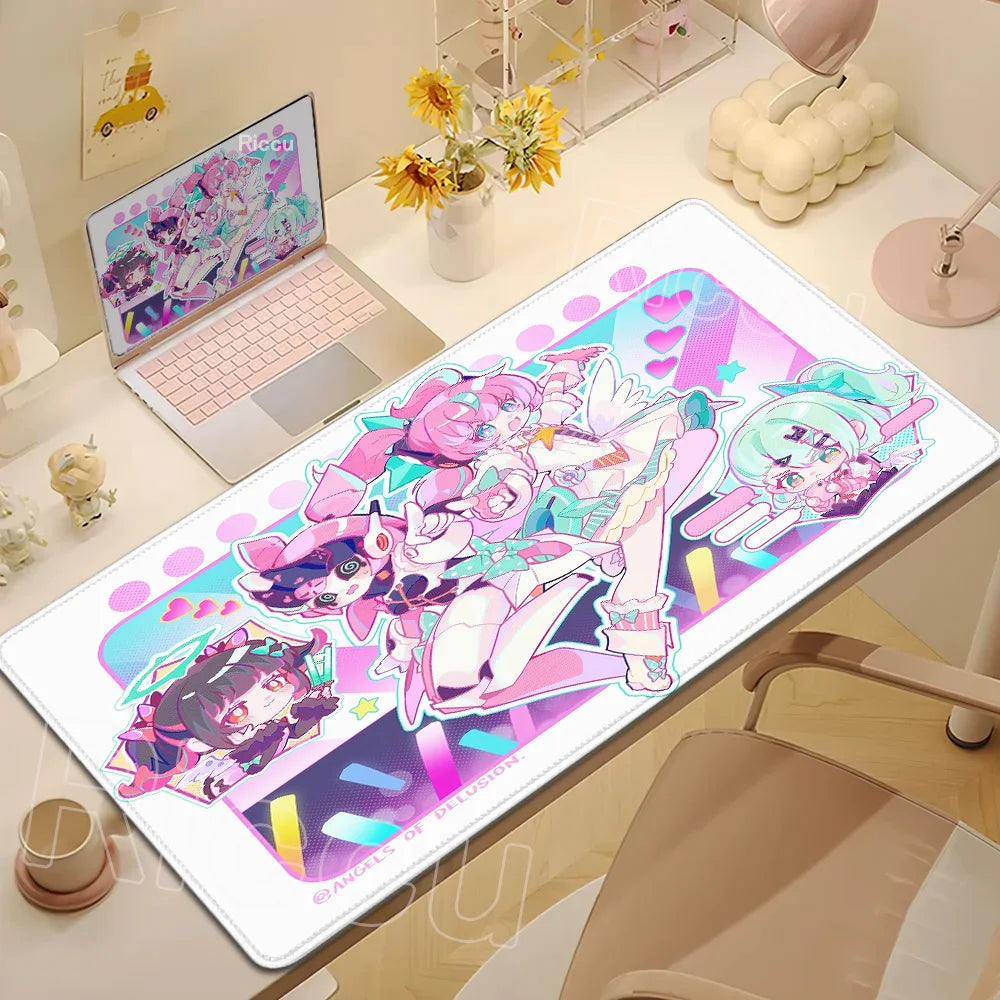 Anime Cute Ye Shunguang Mouse Pad Girl Zenless Zone Zero ZZZ Game Non-slip Mousepad XXL Keyboard Desk Mat 900x400mm Big Mice Mat