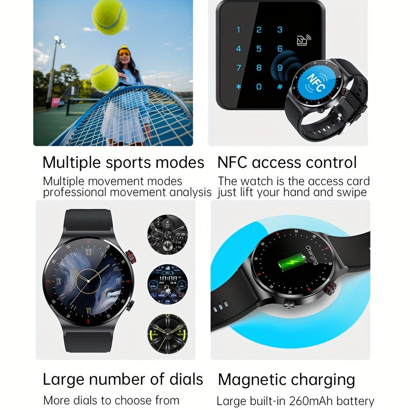 2023 New Wireless call Smart watch Men  Full touch Screen Sports fitness watch Wireless watch is Suitable For Android ios Smart watch