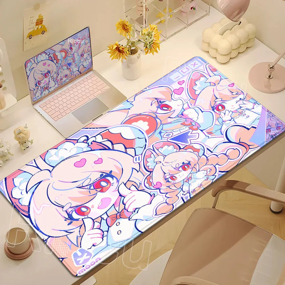 Anime Cute Ye Shunguang Mouse Pad Girl Zenless Zone Zero ZZZ Game Non-slip Mousepad XXL Keyboard Desk Mat 900x400mm Big Mice Mat