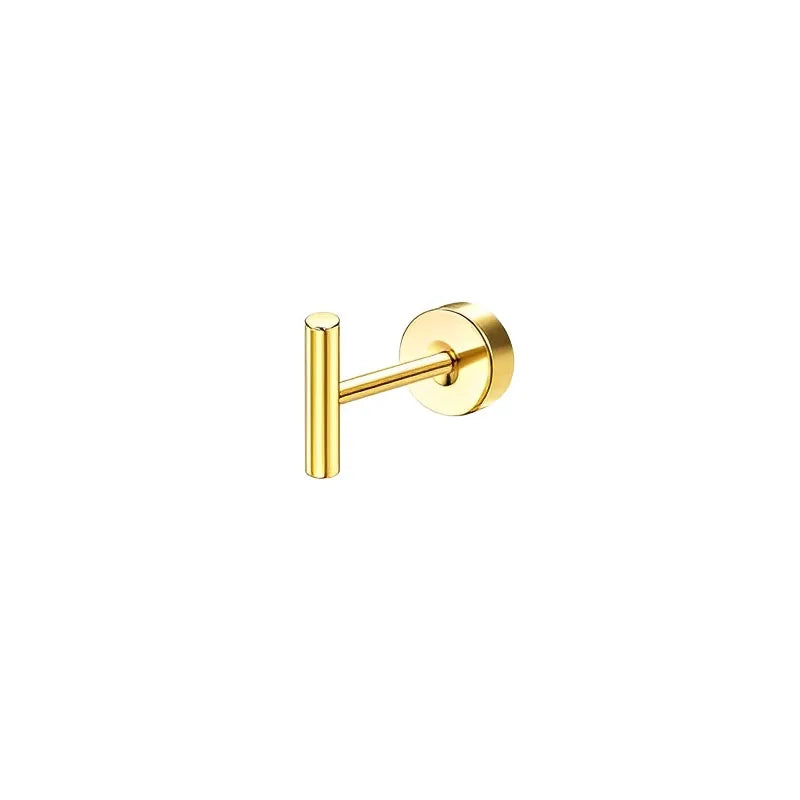 PureSafe Flat Back Earrings – Surgical Steel Studs  Gentle on skin. Sleek in style. Made for everyday comfort.