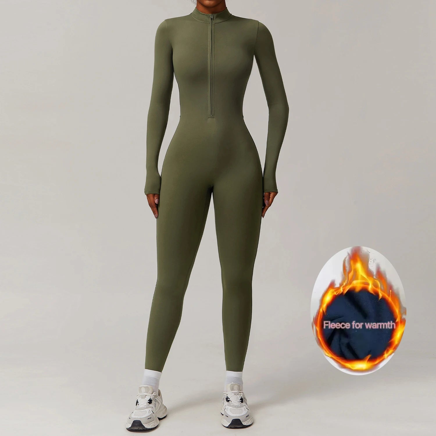 Therma Flex Jumpsuit – Long Sleeve Sculpt Active Suit  Warm coverage. Sleek fit. Total performance.