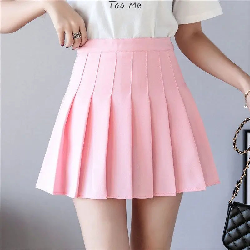 ClassyPleat Mini Skirt – High-Waist JK A-Line Style  Playful pleats. Flattering fit. Timeless vibe.