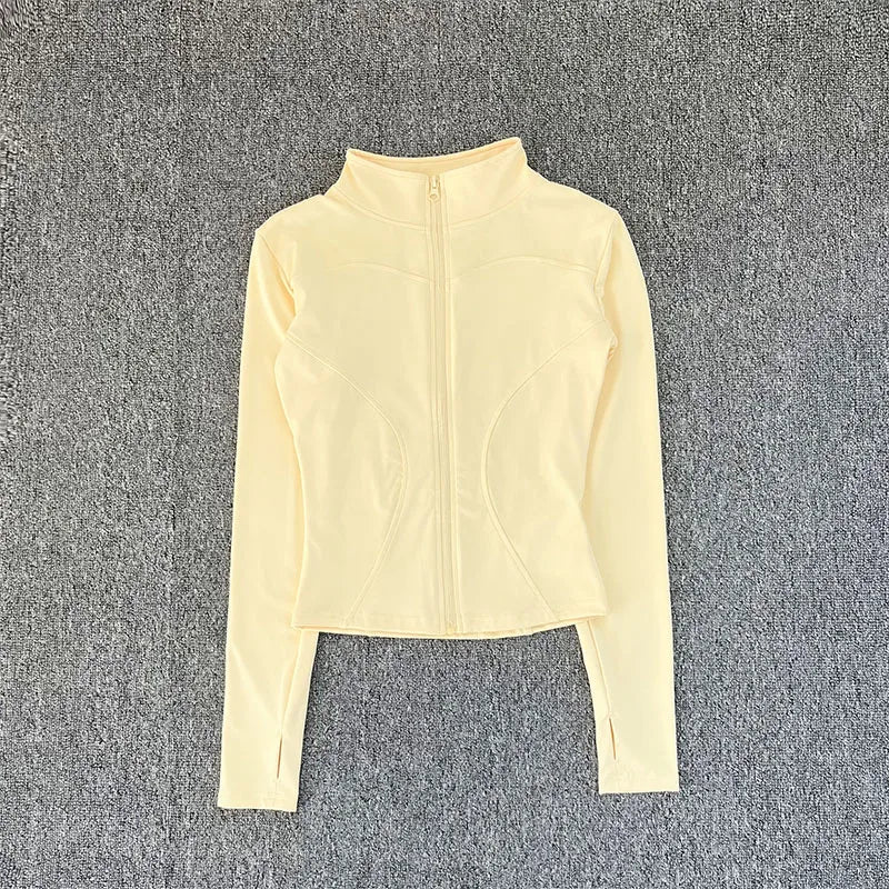 FlexFit Sport Jacket – Long Sleeve Workout Top  Lightweight feel. Sleek fit. Built for movement.