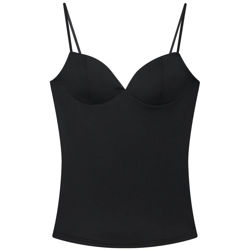 BurgundyMuse Corset Top – Backless Bustier Cami  Rich color. Sculpted fit. Effortless elegance.