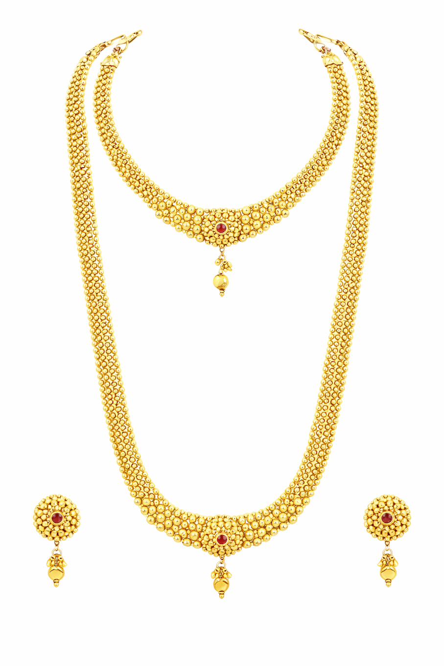 Exquisite Golden Traditional Jewellery Sets
